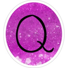 Universal Q Harfi  Sticker Araba Oto Arma Duvar Sticker Ev Dekoratif Çıkartma 15 cm