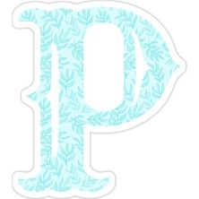 Universal P Harfi  Sticker Araba Oto Arma Duvar Sticker Ev Dekoratif Çıkartma 15 cm