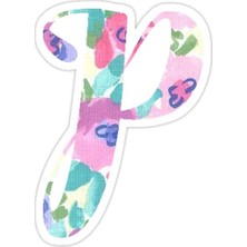 Universal P Harfi   Sticker Araba Oto Arma Duvar Sticker Ev Dekoratif Çıkartma 15 cm