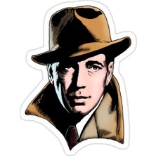 Universal Humphrey Bogart  Sticker Araba Oto Arma Duvar Sticker Ev Dekoratif Çıkartma 15 cm