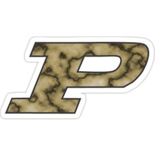 Universal Purdue Mermer  Sticker Araba Oto Arma Duvar Sticker Ev Dekoratif Çıkartma 15 cm