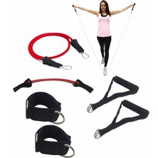 Ayak Direnç Lastiği + Egzersiz Güç Lastiği + El Aparatı + Ayak Aparatı 6 Parça Set