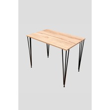 Mudesa  Çalışma Masası Mini Ofis Masası Metal Ayaklı Dekoratif Masa Ders Çalışma Masası Genç Odası Masası