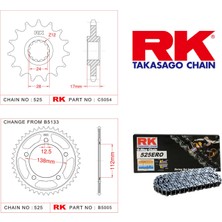 RK Honda CBF 600 N Rk Zincir Dişli Set 525 ERO O-Ring 15/43T (2004-2007)