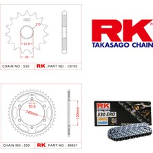 RK Kawasaki Vn 800 Rk Zincir Dişli Set 530 Ero O-Ring 17/42T
