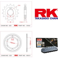 RK Yamaha TDM 900 Rk Zincir Dişli Set 525 ERO O-Ring 16/42T (2002)