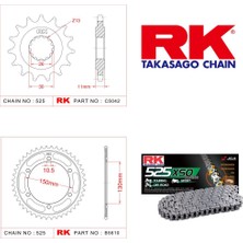RK Yamaha FZ8 NA ABS Rk X-ring Zincir Dişli Set 525 XSO-16/47T (2010-2016)
