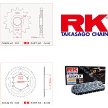 RK Kawasaki Z 300 Rk Zincir Dişli Set 520 KLO O-Ring 14/42T (2015)