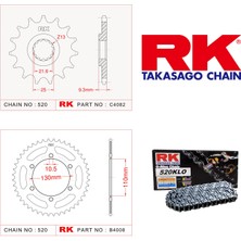 RK Kawasaki Z 250 SL Rk Zincir Dişli Set 520 KLO O-Ring 14/42T (2015-2017)