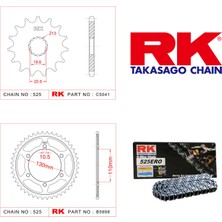 RK Suzuki GSX-R 750 Rk Zincir Dişli Set 525 ERO O-Ring 17/45T (2011-2017)