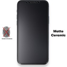 Nevarium iPhone 6 Plus Ekran Koruyucu Mat Seramik Nano Tam Kaplayan 5d - Siyah