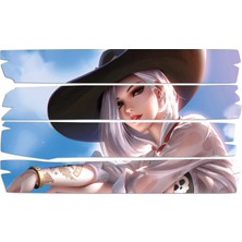 Renkselart Anime Korsan Kız Mdf Tablo 0297 (Model E)