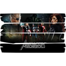 Renkselart Avengers Yenilmezler Mdf Tablo 0561 (Model E)