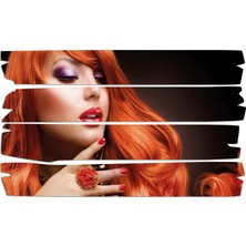 Renkselart Kadın Saç Modeli Kuaför Mdf Tablo 1041 (Model E)