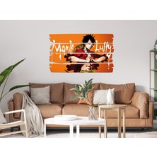 Renkselart One Piece Luffy D Monkey Mdf Tablo 0443 (Model E)
