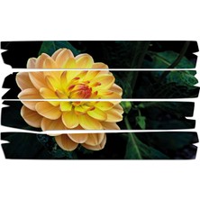 Renkselart Sarı Çiçek Mdf Tablo 0712 (Model E)