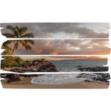 Renkselart Sahil Kıyı Deniz Mdf Tablo 2012 (Model E)