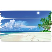 Renkselart Sahil Kıyı Deniz Mdf Tablo 2082 (Model E)