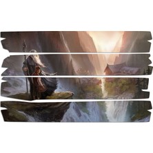 Renkselart Yüzüklerin Efendisi Ayrık Vadi Gandalf Mdf Tablo 3055 (Model E)