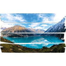 Renkselart Göl Dağ Manzarası Mdf Tablo 3220 (Model E)