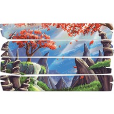 Renkselart Ağaç ve Kayalar Digital Art Mdf Tablo 3108 (Model E)