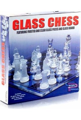 Glass Chess Cam Satranç Takımı 20 x 20 cm
