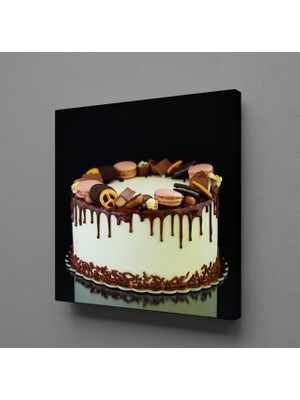 Technopa Yaş Pasta Kare Kanvas Tablo 40X40CM