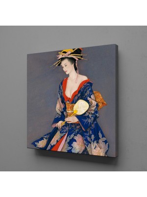 Technopa Japon Kadın Temalı Kanvas Tablo 30X30CM