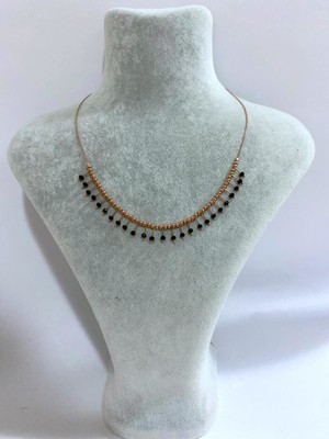 Design by Safir Siyah Taş Detaylı Kolye