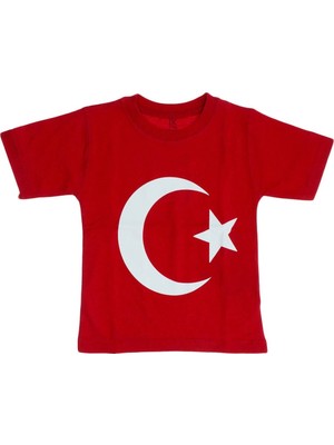 Beberium Ana Kuzusu Beberium Ay Yıldız Baskılı Tişört