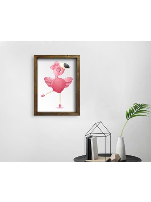 Bk Gift Doğal Masif Ahşap Çerçeveli Tablo-87