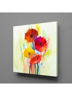 Technopa Renkli Soyut Çiçekler 40X40CM