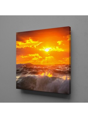 Technopa Dalgalar Arasından Doğmuş Güneş 40X40CM