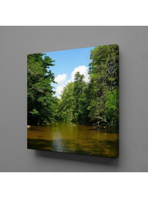 Technopa Ağaçlar Içinde Göl 130X130CM