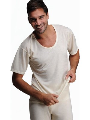 Hasyün  %75 Merinos Yünü, %25 Akrilik Erkek Kısa Kollu Termal Içlik