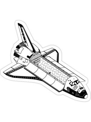 Universal Uzay Mekiği Sticker Araba Oto Arma Duvar Sticker Ev Dekoratif Çıkartma 15 Cm