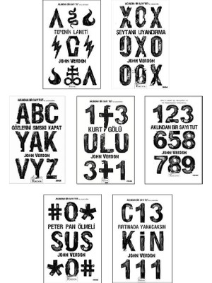 Tepenin Laneti - Şeytanı Uyandırma - Gözlerini Sımsıkı Kapat - Kurt Gölü - Aklından Bir Sayı Tut - Peter Pan Ölmeli - Fırtınada Yanacaksın - John Verdon