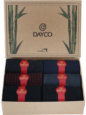 Dayco Premium 6'lı Karışık Renk Kışlık Bambu Çorap