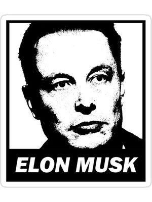 Universal Elon Musk Sticker Araba Oto Arma Duvar Sticker Ev Dekoratif Çıkartma 15 Cm