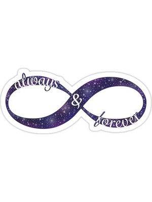 Universal Infinity Aşk Sticker Araba Oto Arma Duvar Sticker Ev Dekoratif Çıkartma 15 Cm