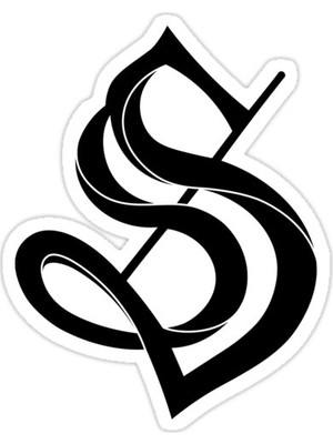 Universal S Sticker Araba Oto Arma Duvar Sticker Ev Dekoratif Çıkartma 15 Cm