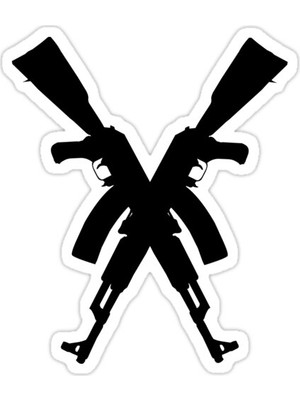 Universal Ak47'Nın Sticker Araba Oto Arma Duvar Sticker Ev Dekoratif Çıkartma 15 Cm