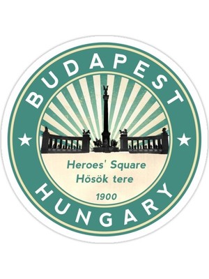 Universal Budapeşte, Kahraman Meydanı, Macaristan Sticker Araba Oto Arma Duvar Sticker Ev Dekoratif Çıkartma