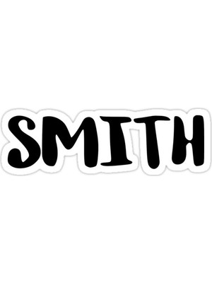 Universal Smith Sticker Araba Oto Arma Duvar Sticker Ev Dekoratif Çıkartma 15 Cm