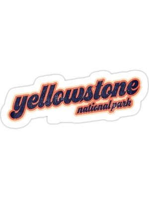 Universal Yellowstone Milli Parkı Vintage Sıkıntılı Sticker Araba Oto Arma Duvar Sticker