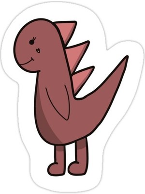Universal Güzel Dino Sticker Araba Oto Arma Duvar Sticker Ev Dekoratif Çıkartma 15 Cm