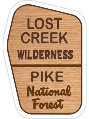 Universal Lost Creek Wilderness, Pike Ulusal Ormanı Sticker Araba Oto Arma Duvar Sticker
