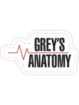 Universal Grey'in Anatomi Sticker Araba Oto Arma Duvar Sticker Ev Dekoratif Çıkartma 15 Cm