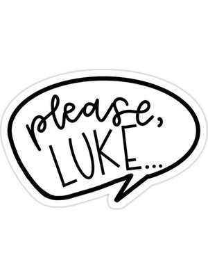 Universal Lütfen Luke Sticker Araba Oto Arma Duvar Sticker Ev Dekoratif Çıkartma 15 Cm
