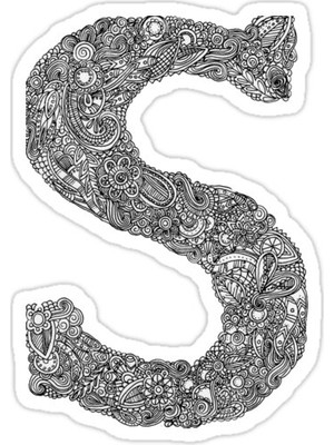 Universal Mektup S Sticker Araba Oto Arma Duvar Sticker Ev Dekoratif Çıkartma 15 Cm